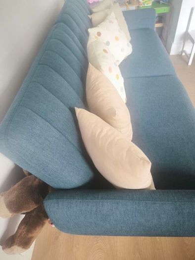 Jysk Harndrup Blue Sofa Bed