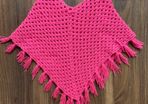 Girls Handmade Poncho: 4-5yrs / 5-6yrs