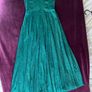 Green sparkling wedding guest dress Image 2