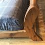 Kingsize solid oak sleigh bedframe Image 2