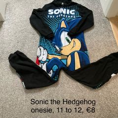 Sonic the Hedgehog onesie, 11 to 12