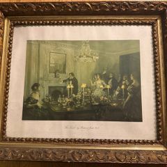 Large Vintage Gold Frame Art Print - The Toast