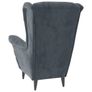 Armchair Dark Grey Velvet Image 3