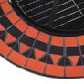 Mosaic Fire Pit Table Terracotta and White 68 cm Ceramic Image 4