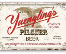 Yuengling's Pilsner Beer : Metal sign