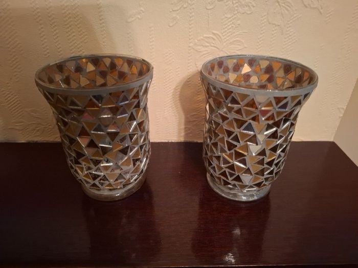 Pair of glass vases