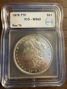 USA 1878 7TF, Reverse of 78 Morgan Dollar MS62