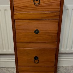 4 drawer pine tall boy