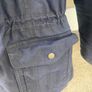 Barbour navy wax jacket small size 10 Image 4