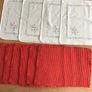 6 red woven place mats and 4 napkins Image 3