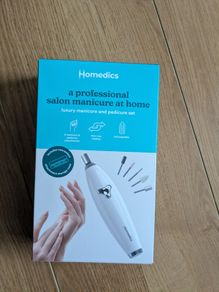 Homedics manicure and pedicure nail set