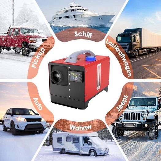 12 V 8 kW Diesel Heater, Remote, LCD