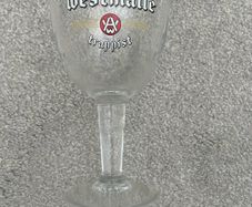Westmalle Trappist Beer Glass Chalice Goblet Authentic Belgian Brewery