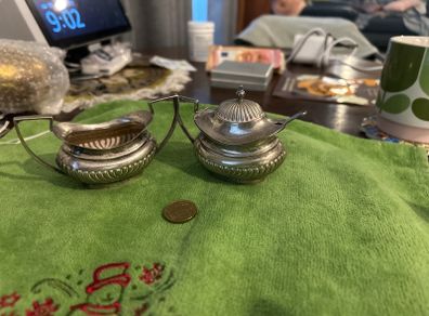 retro  epns mustard pots 2