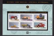 1996 Canada Historic Automobiles (5th series) Commemorative Stamps Miniature Sheetlet for Capex 96 Mint Never Hinged (MNH)