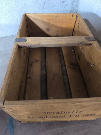 Vintage wooden Carrier box