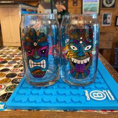 Tiki Cocktail Can Style Glass
