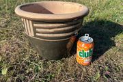 Glazed flower pot