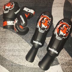 Gloves and shin guards