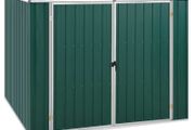 Garden Shed Green 195x198x159 cm Galvanised Steel