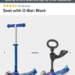 M-cro Seat with O-Bar: Black