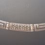 Hellas Greek Key Sterling Silver Marcasite Necklace Image 5
