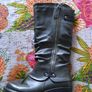 Shu grey leather boots Image 5