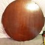vintage mahogany embroidered tray Image 5