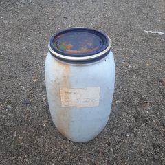 plastic barrel