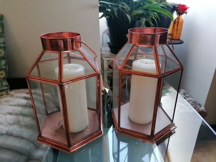 2 Lantern Candle Holders
