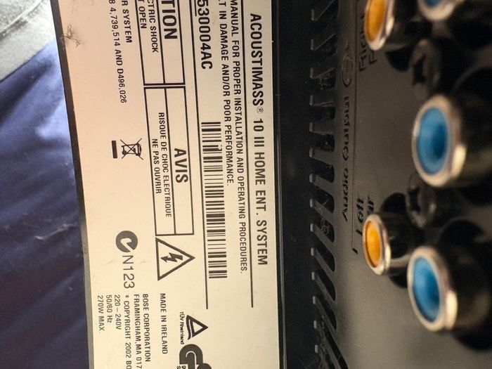bose acoustimass 10 III
