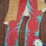 Vintage Italian Marquetry Clown Wall Plaque Image 4