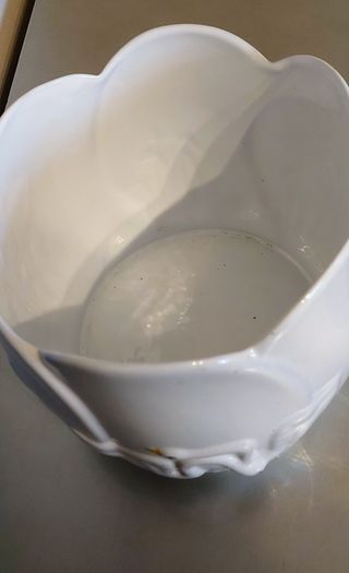 White Flower pot