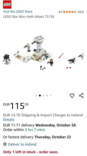 90 Euro Each!! - Lego Star Wars - Retired Sets