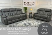 New Westwood 3+2 Grey Colour Sofa Sets