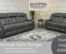 New Westwood 3+2 Grey Colour Sofa Sets