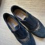 Marco Moreo Slip On Navy Suede Shoes - Size 39.5 Image 2
