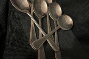 Vintage English Sheffield  Soup Spoon Cutlery Flatware  c1970's