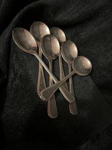 Vintage English Sheffield  Soup Spoon Cutlery Flatware  c1970's
