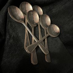 Vintage English Sheffield  Soup Spoon Cutlery Flatware  c1970's