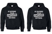 Awesome girlfriend and boyfriend Couples hoodies Valentines day
