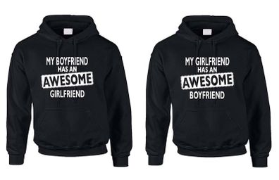 Awesome girlfriend and boyfriend Couples hoodies Valentines day