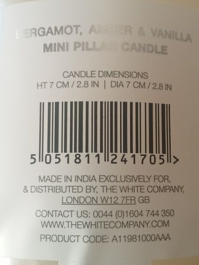 The White Company Seychelles Candle