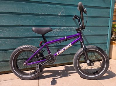 Kink Pump 14" BMX Kids Bike Purple