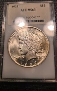 Peace Dollar 1923 MS65