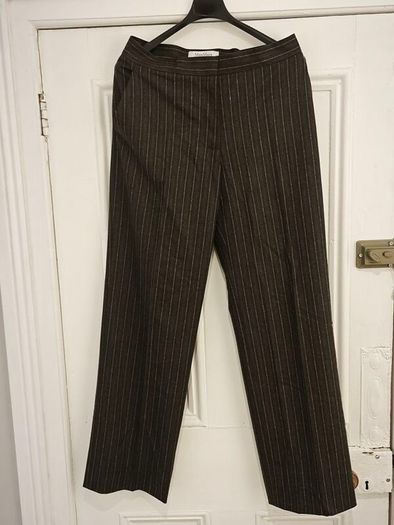 Max Mara Virgin Wool Pinstripe Trouser Suit