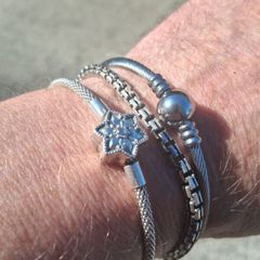 3 X Sterling Silver Bracelets (36 grams)