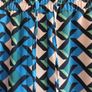 M&S Ladies Blue Printed wide leg trousers Size 10L includes post Image 4