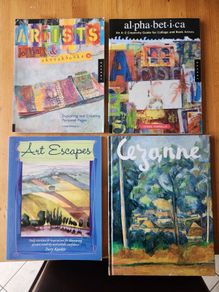 ART BOOKS X 4. al-pha -bet-i-ca. An A-Z Creative guide for collage  and book Artists. All large volume book in very good condition.