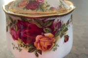 Royal Albert Old Country Roses bone china jam pot / sugar